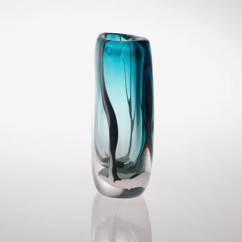 A Vicke Lindstrand 'Winter' glass vase, Kosta, 1950's.