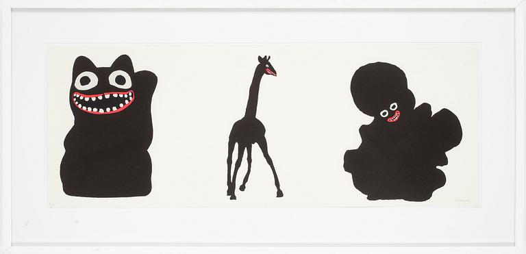 MAKODE LINDE, färglitografi, 2012. Signerad med blyerts 9/17.