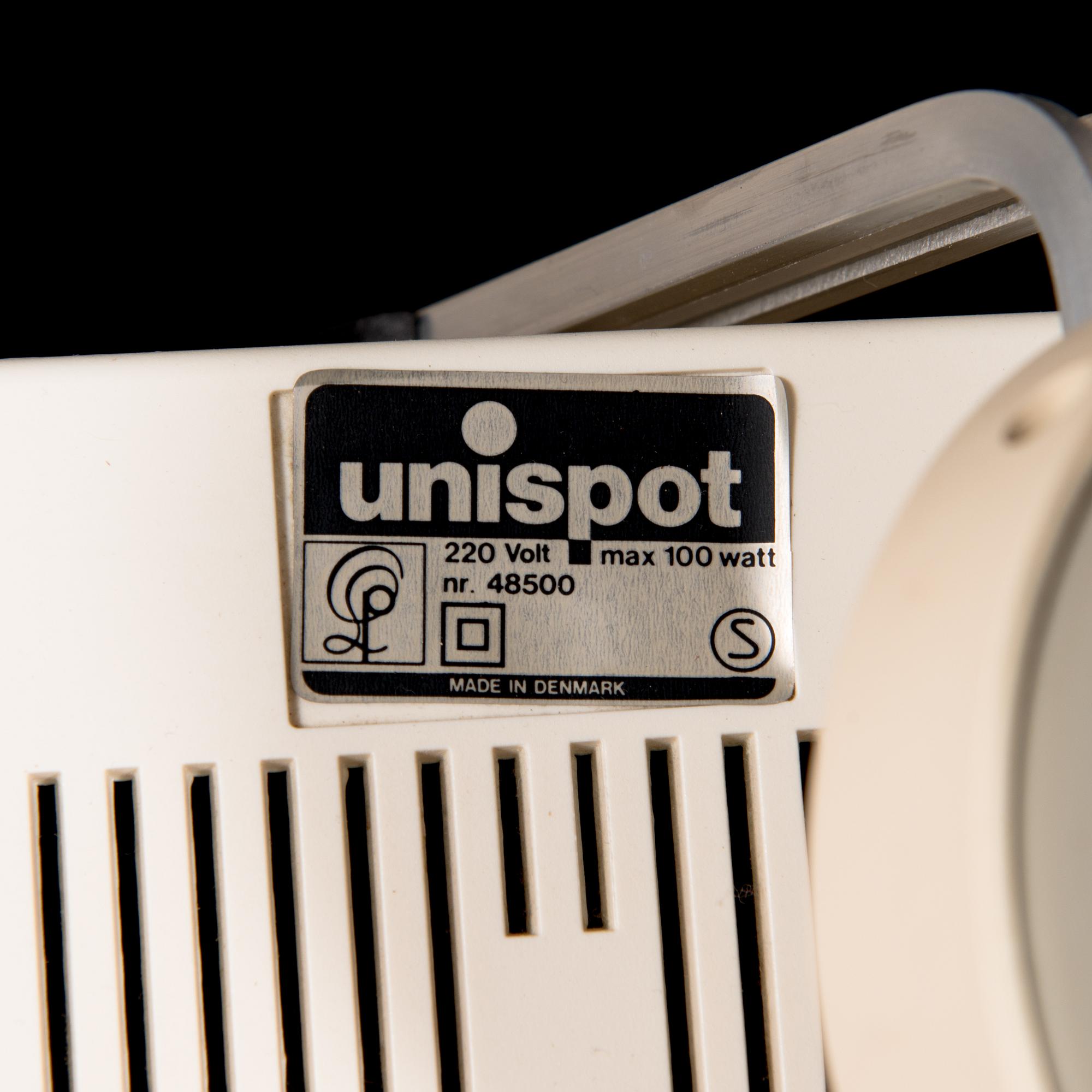 LOUIS POULSEN, valaisin, 'Unispot', 4 kpl, 1970-luku.