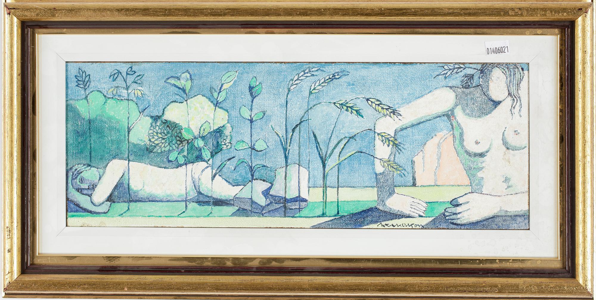 AXEL OLSON, olja på duk, signerad.