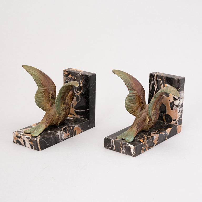 A pair of 1920'/1930's bookends, Belgium.