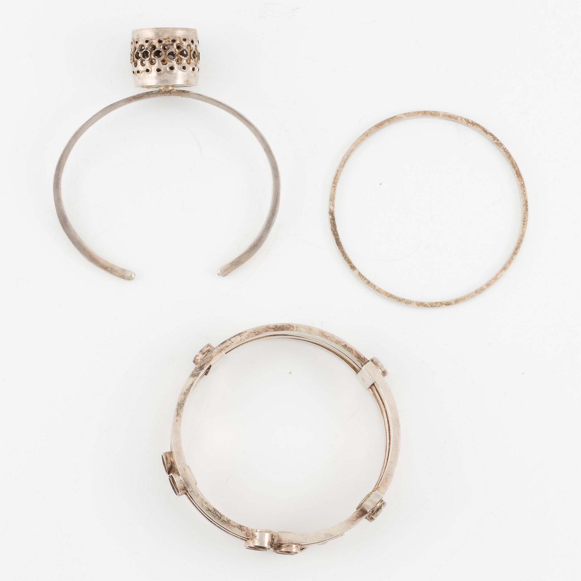 Lars Arby, three bracelets, Gothenburg including 1968 and 1969.
