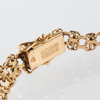 ARMBANDSUR, Rolex, Orchid, 1960 - tal. 18K guld. Ej original X-länk, total vikt ca 20 g.