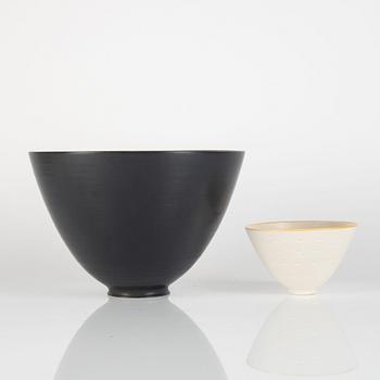 Ann-Sofie Gelfius, a pair of bowls, Sweden, circa 2000.