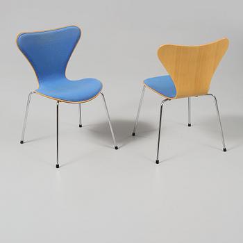 STOLAR, 4 st, "Sjuan", Arne Jacobsen, Fritz Hansen, sent 1900-tal.