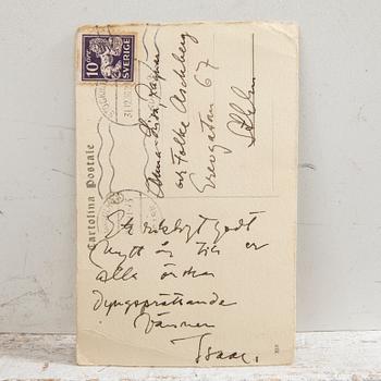 Isaac Grünewald, akvarell/vykort.