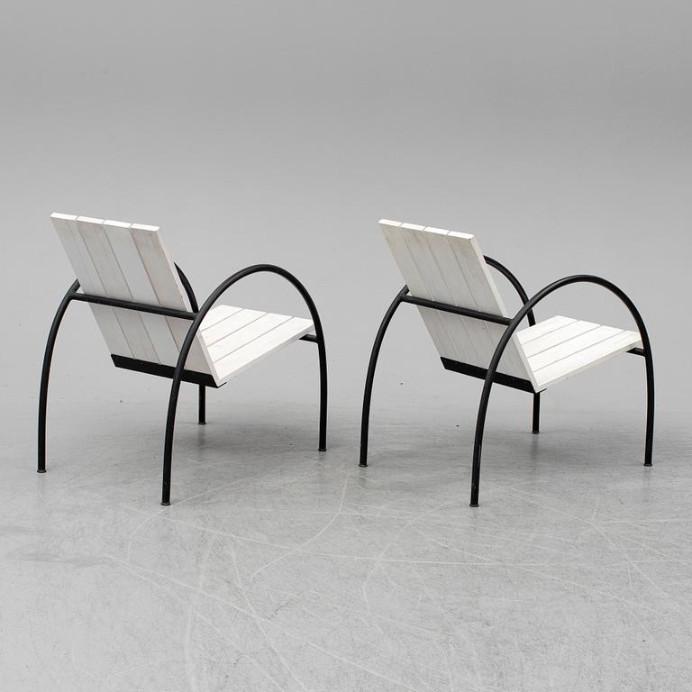 A SET OF TWO JONAS BOHLIN "LIV" ARMCHAIRS, Jonas Bohlin Design Stockholm. The model designed in 1997.