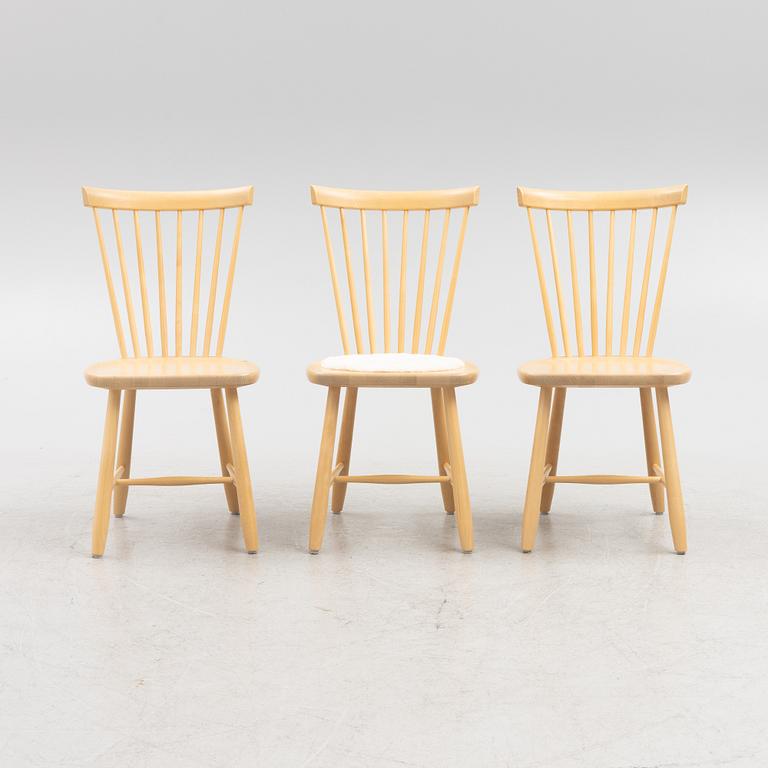 Carl Malmsten, chairs, 3 pcs, "Lilla Åland", Stolab, 21st century.