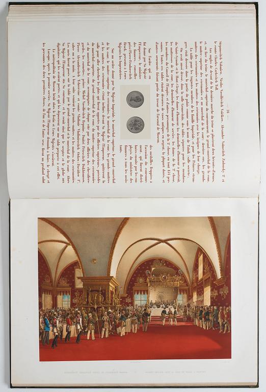 The Magnificent  Coronation Album of Emperor Alexander II and Empress Maria Aleksandrovna 1856.