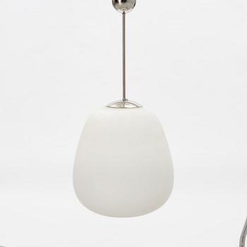 A glass ceiling light, mid 20th Century.