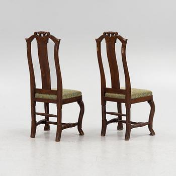 Stolar, ett par, barock, 1700-tal.