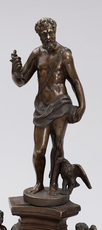 ELDHUNDAR, ett par, brons, renässansstil, 1900-talets första hälft.