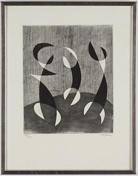 PIERRE OLOFSSON, etching, signed and numbered 214/260.