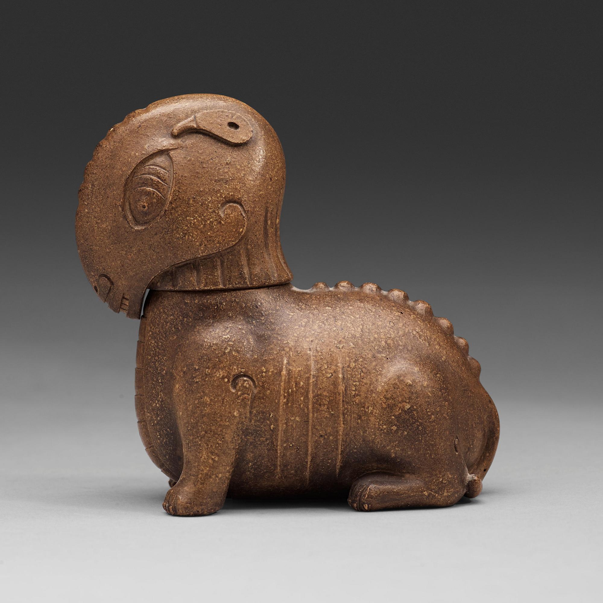 KÄRL med LOCK, yixinggods. Qingdynastin, troligen 1700-tal. Bär märkning.
