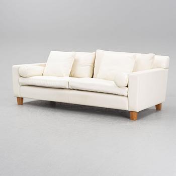 A leather upholstered 'Morris' sofa by Anika Reuterswärd for Fogia.