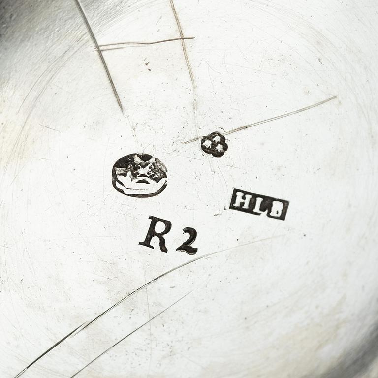 Hans Langberg, bägare, silver, Söderhamn 1799. Sengustaviansk.