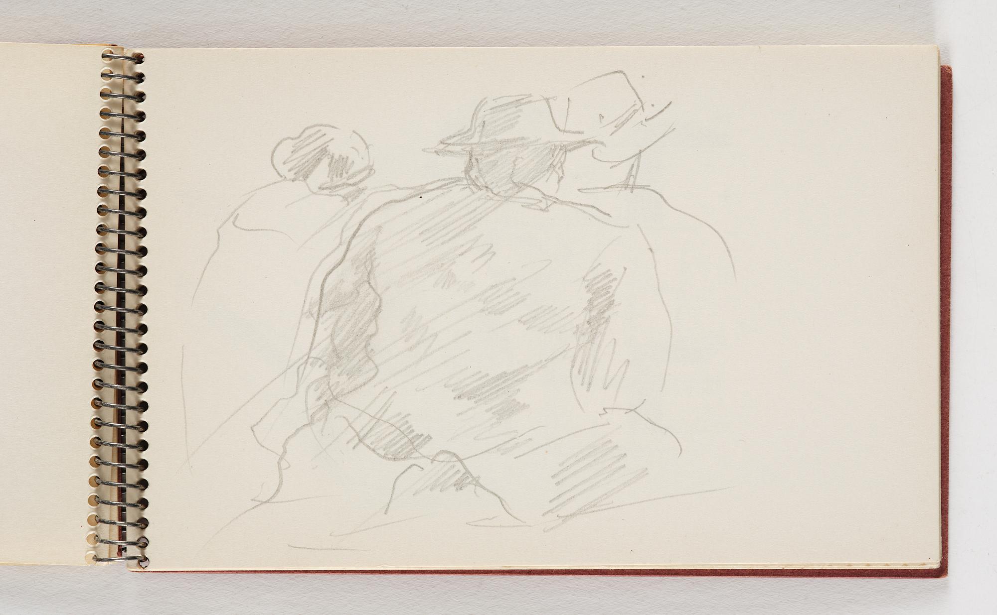 Lotte Laserstein, 10 små skissblock med teckningar.