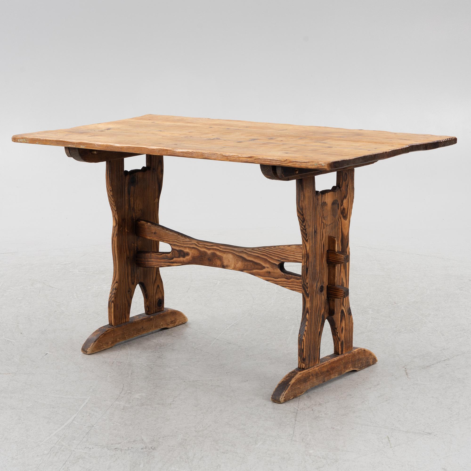 Dining group, 5 pieces, cabin furniture, mid-20th century.