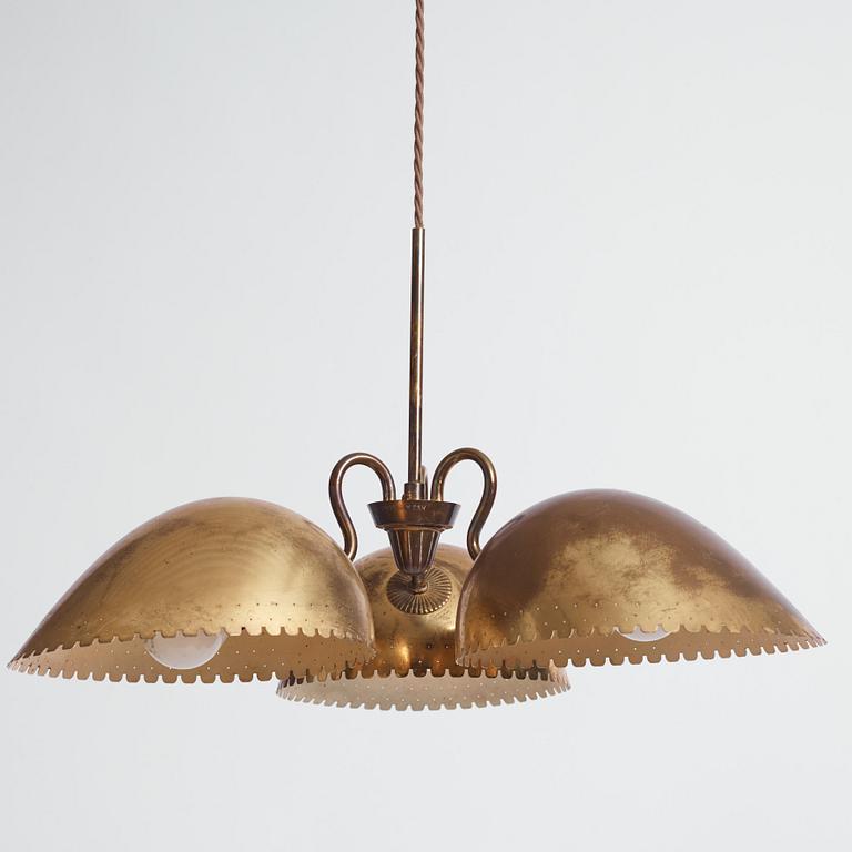 Harald Notini, taklampa, modell "11895", Arvid Böhlmarks Lampfabrik, Stockholm 1950-tal.