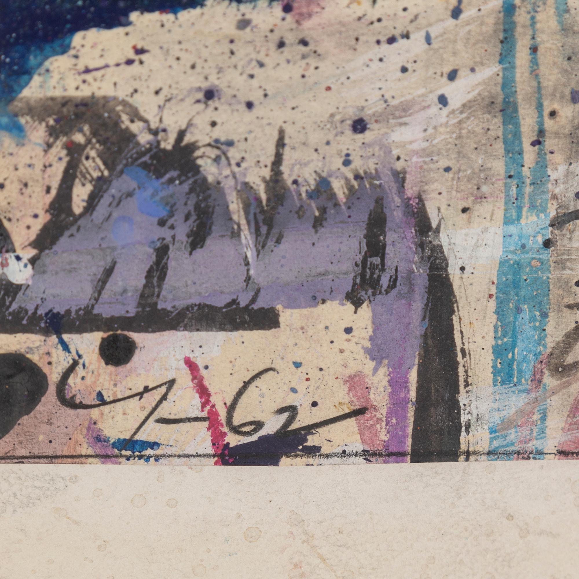 ADJA YUNKERS, gouache, signed and dated -62.