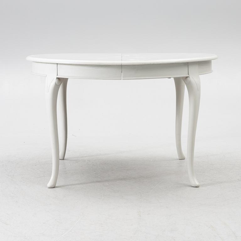 Matbord, 8 stolar, senbarockstil, 1900-tal.