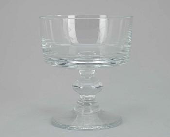 DESSERTSKÅLAR, 10 st, glas, 1900-talets senare hälft.