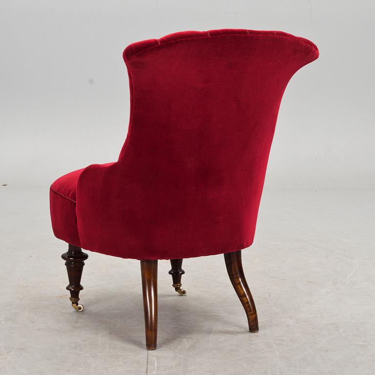 FÅTÖLJ, s k Emmafåtölj, 1800-talets slut.