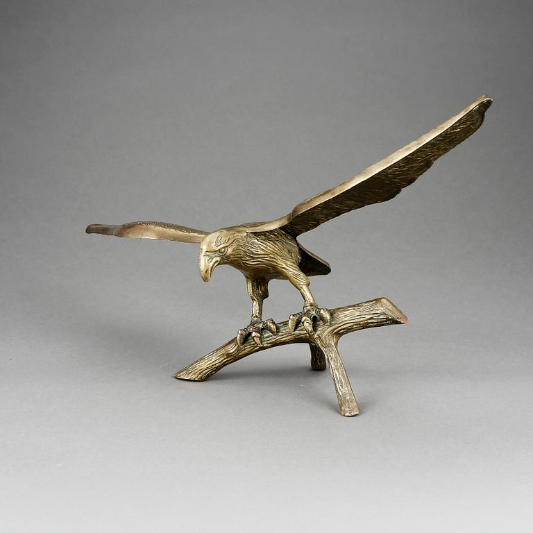 INREDNINGSSKULPTUR, mässing, 1900-tal.