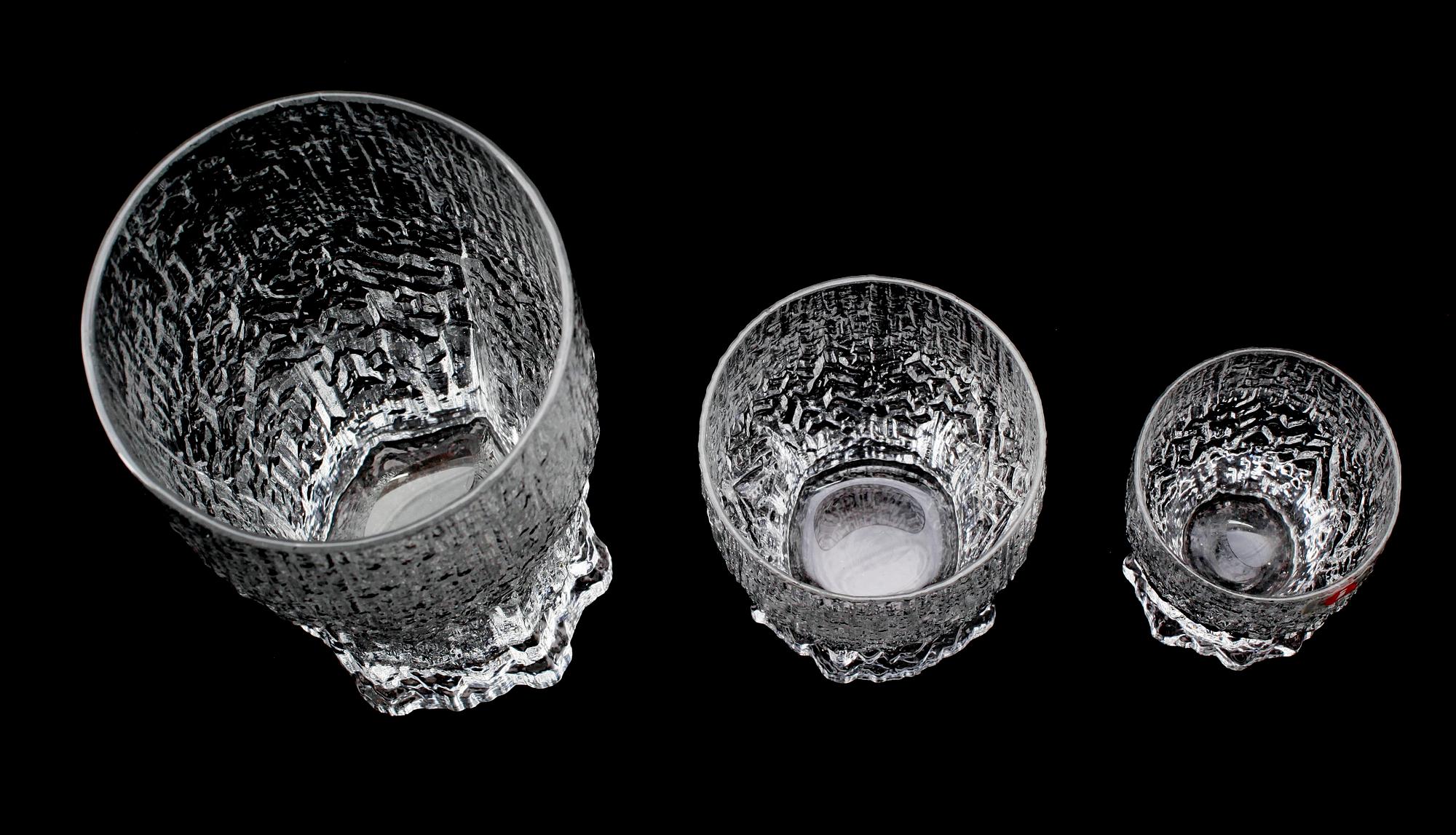 SERVISGLAS, 32 st, "Aslak", Tapio Wirkkala, Iittala.