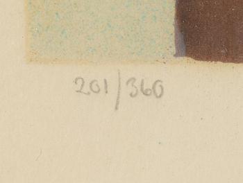 Einar Jolin, färglitografi signerad och numrerad 201/360.