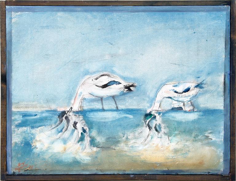 BROR INGEMAR FRÖBERG, olja på duk. Sogn och dat -73.