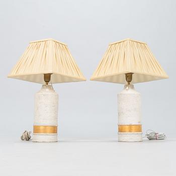 Pöytävalaisinpari, Bitossi, Italia, 1960/1970-luku.