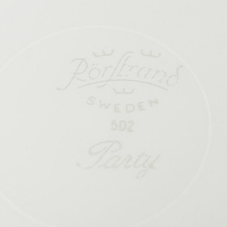 TESERVIS, 20+6 delar, porslin, "Party", Rörstrand, 1950/60-tal.