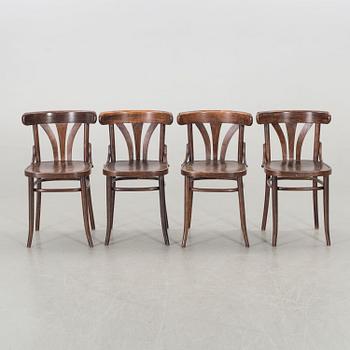 A SET OF 6 THONET STYLE CHAIRS, first half of 20th century.