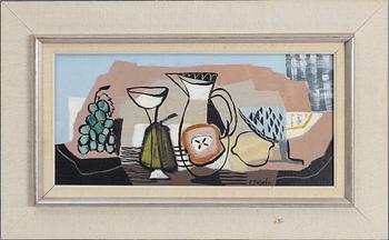 Esaias Thorén, "Stilleben med kanna och druvor".