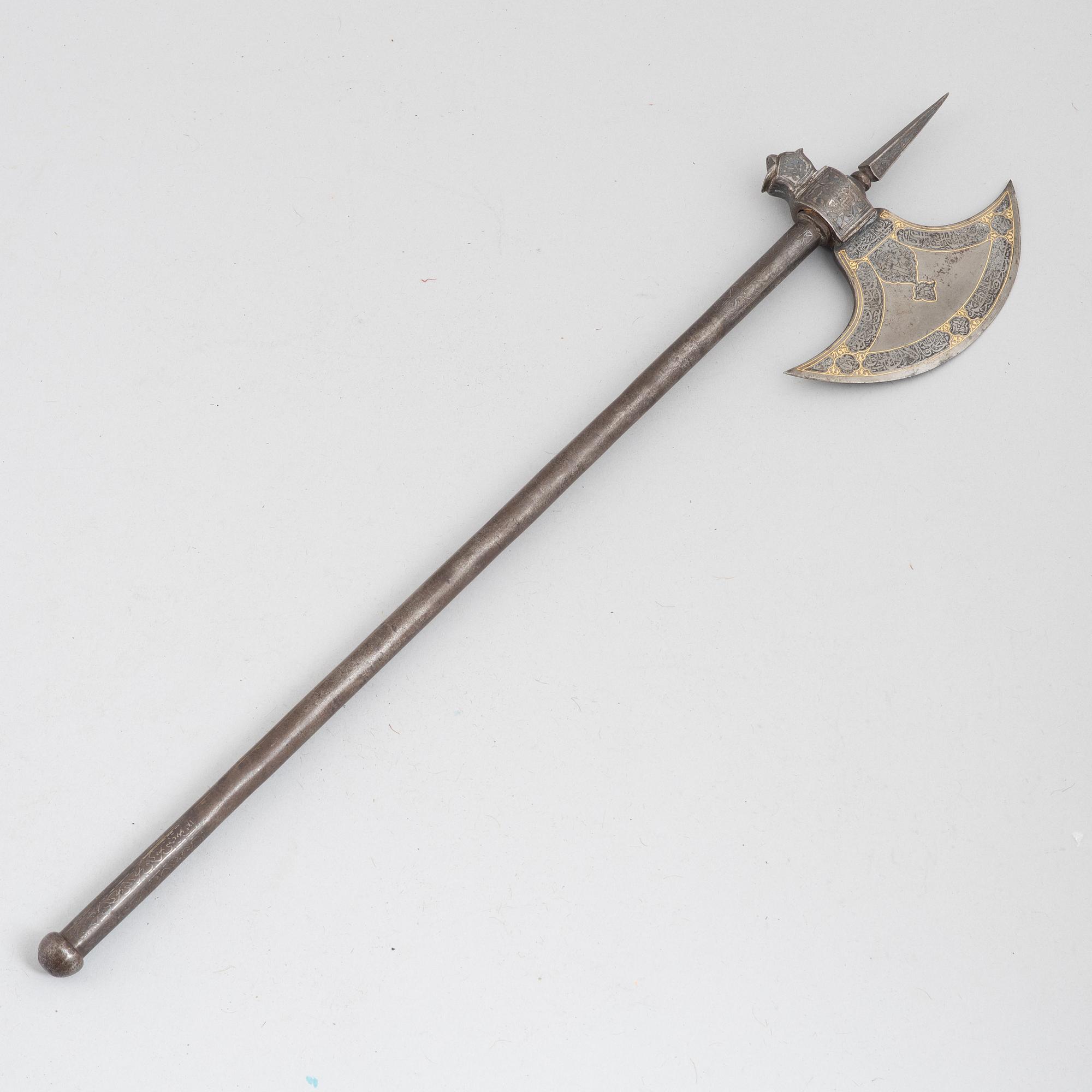Axe, Indo-Persian, late 19th century.