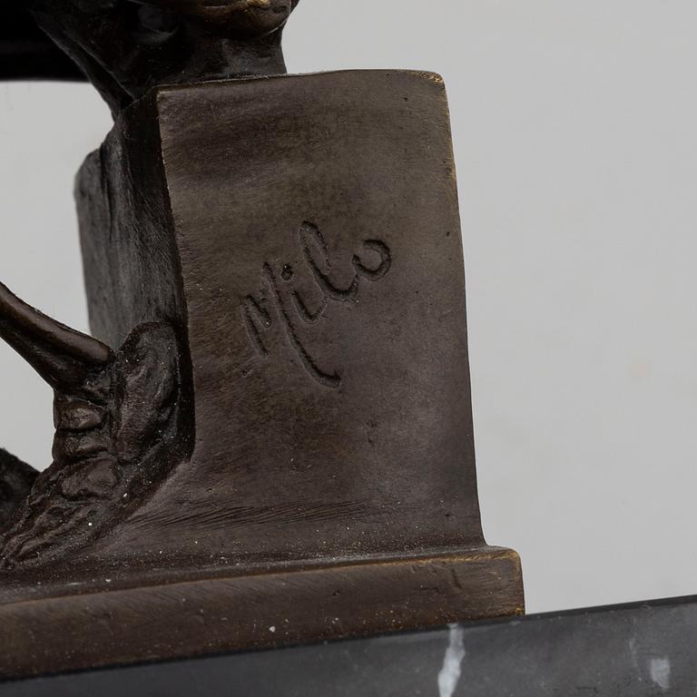 MAX MILO, A bronze sculpture, signed Milo. Foundry mark.