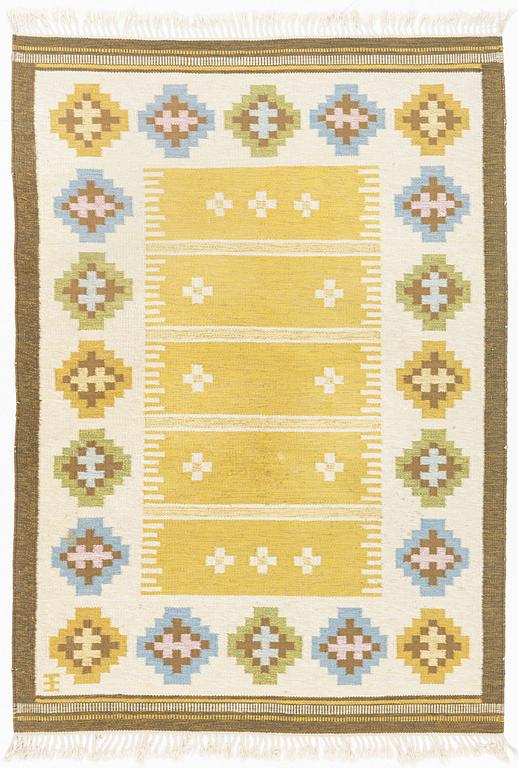 Matta, röllakan, signerad EE, ca 242 c 170 cm.