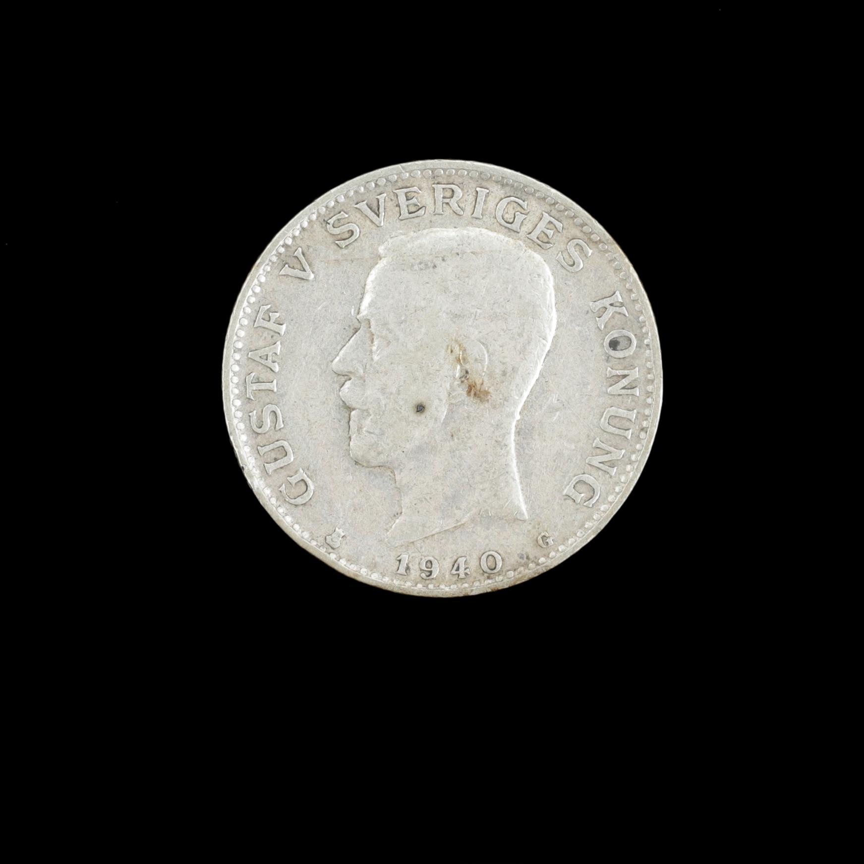 MYNT, 298 delar, silver, svenska, 1907-62. Vikt ca 905,7 g.