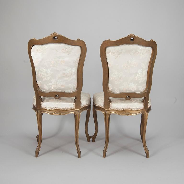 STOLAR, 3 st, rokokostil, sekelskiftet 1800/1900.