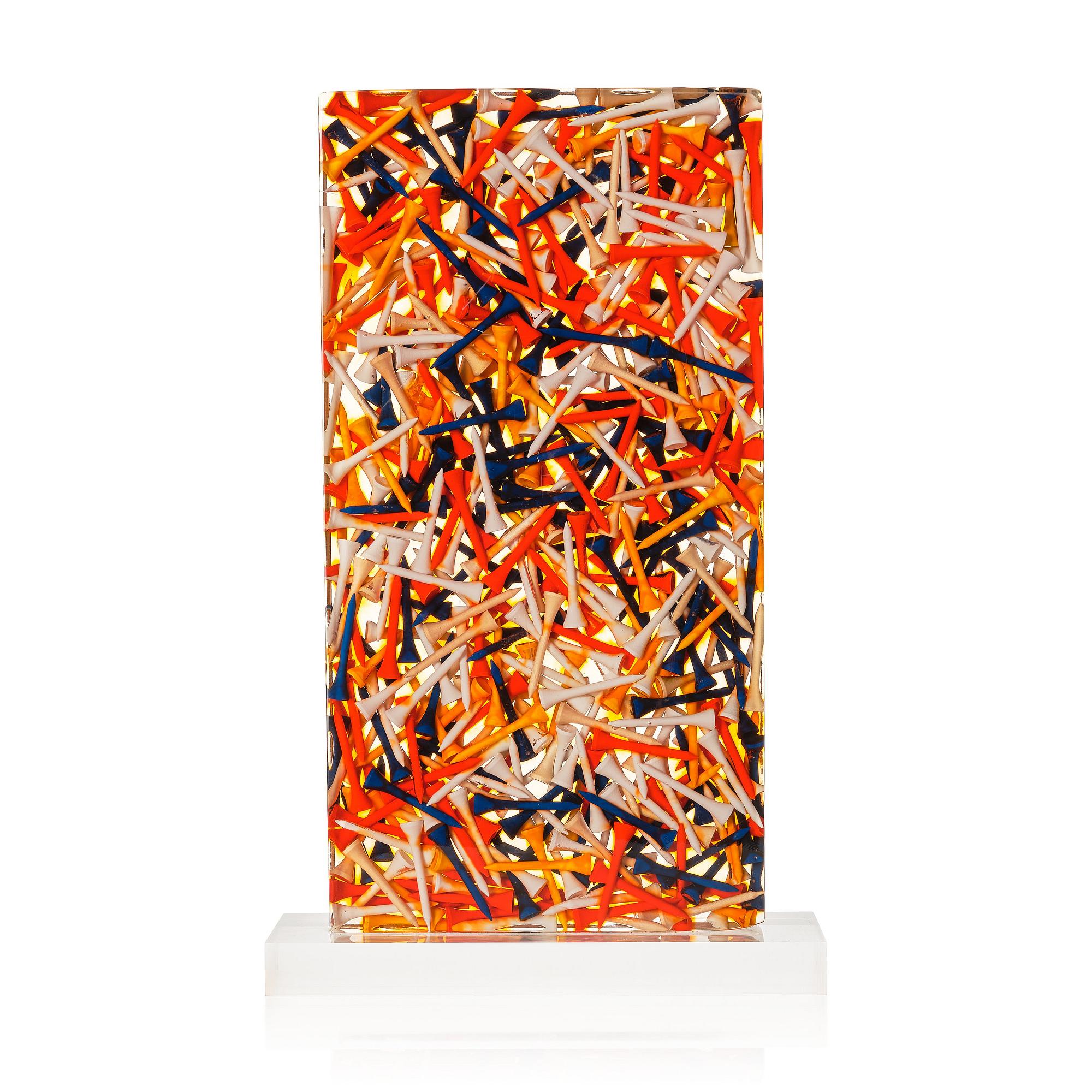 Arman (Armand Pierre Fernandez), "Accumulation de Tees de Golf".