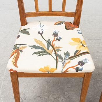 Carl Malmsten, two 'Själevad' chairs, Svensk Fur, mid 20th century.