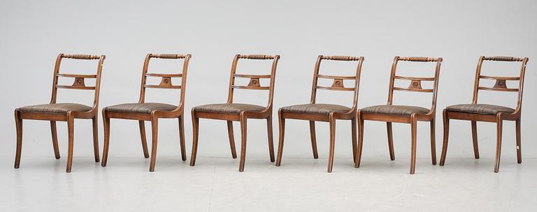 STOLAR, 6 st, "Trafalgar chair", 1900-talets första hälft.