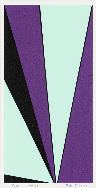 Olle Baertling, färgserigrafi, signerad och daterad 1964-68, samt numrerad 24/300.