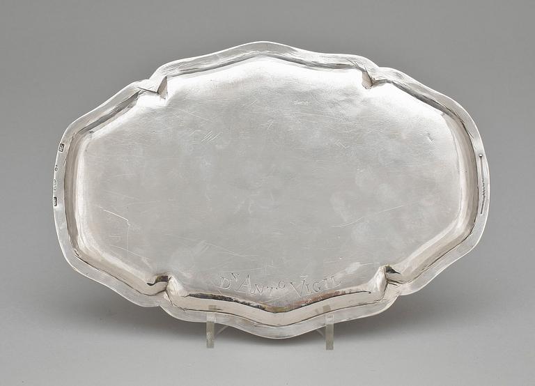 SILVERBRICKA, Eusebio Antonio Rodriguez eller Manuel Antonio Rodriguez, Madrid 1774, vikt 401 g.