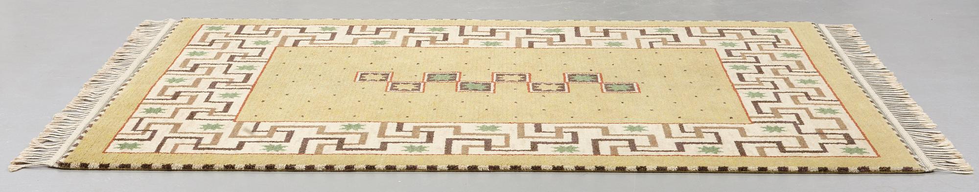 Märta Måås-Fjetterström, A CARPET, "Il Greco", knotted pile, ca 246 x 172 cm, signed AB MMF.