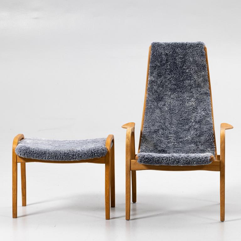 Yngve Ekström, Armchair with footstool, “Lamino”, Swedese.