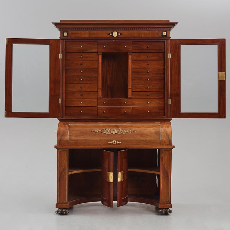Writing cabinet,  by Johan Söderberg (instrument maker under the carpenter's guild in Stockholm 1803-1820) Empire,