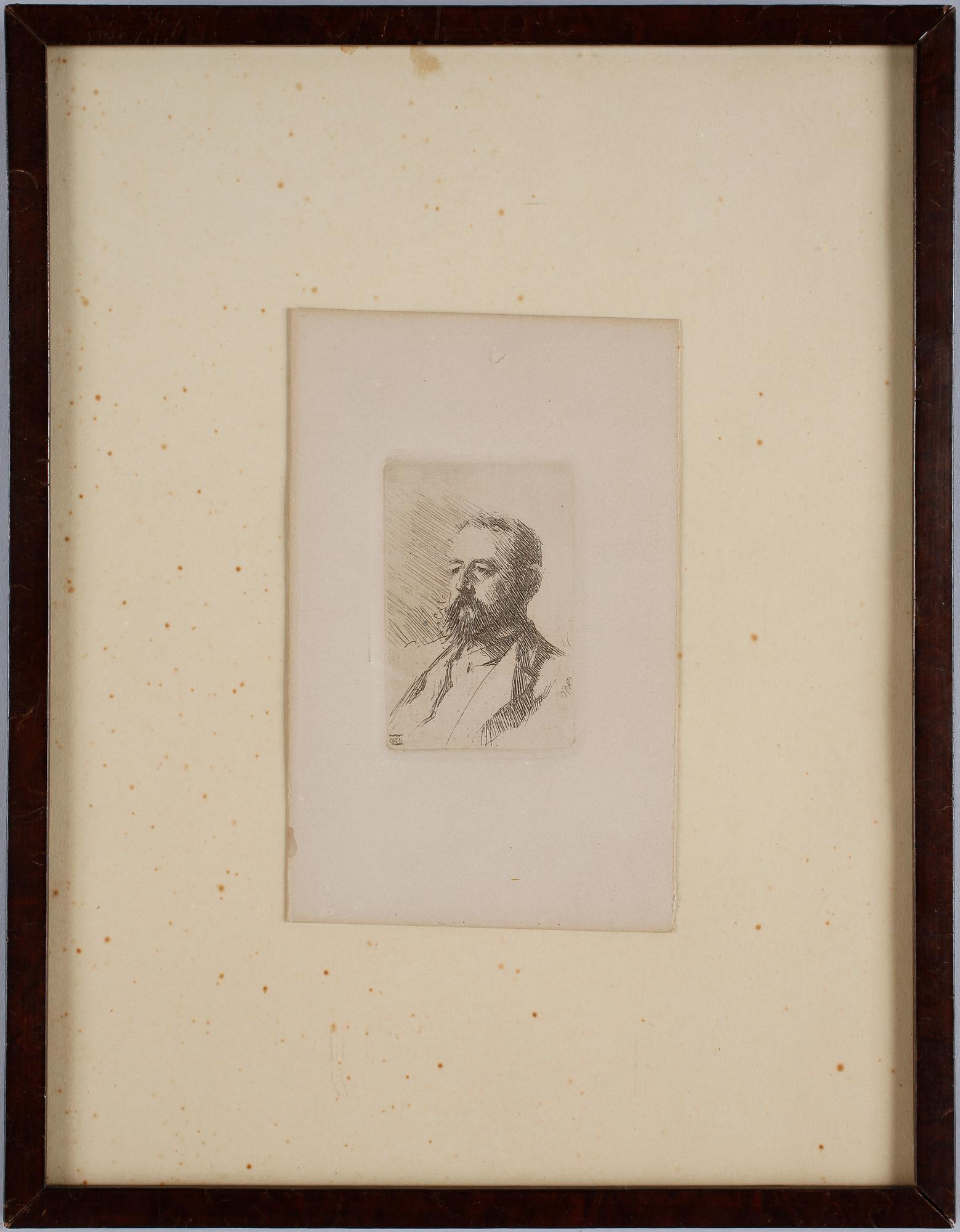 ANDERS ZORN, etsning, monogramsign. i plåt.
