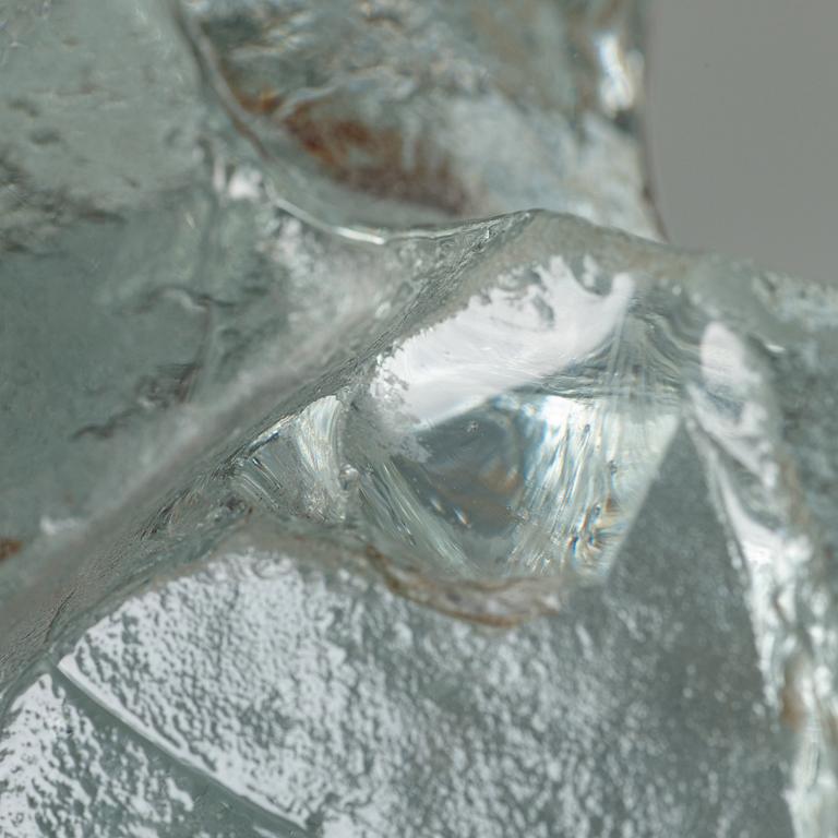 Edvin Öhrström, a "Korona" cast glass sculpture, Lindshammar, Sweden 1960's.